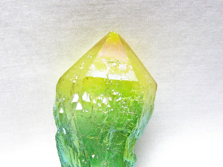 オーラクリスタル 原石 マルチカラー エレスチャル オーラ水晶 一点物 171-8804