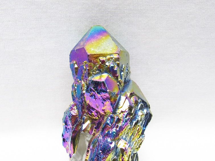 オーラクリスタル 原石 レインボーブルー エレスチャル オーラ水晶 一点物 171-8811