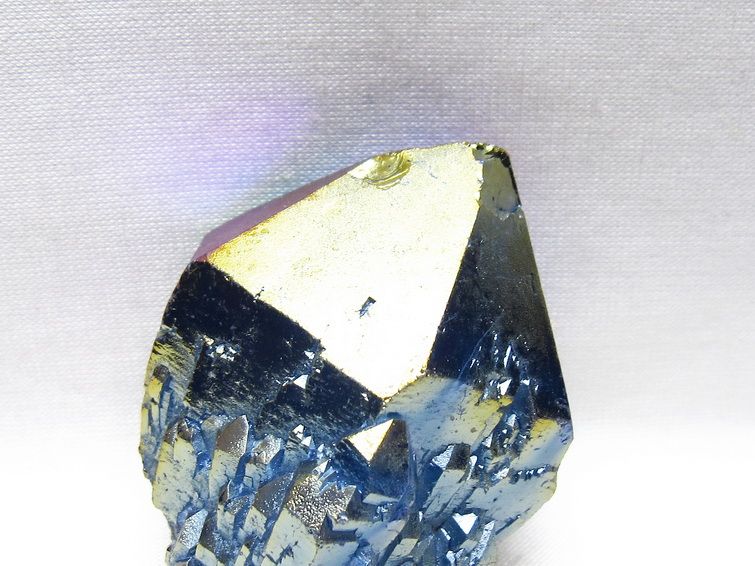 オーラクリスタル 原石 レインボーブルー エレスチャル オーラ水晶 一点物 171-8817