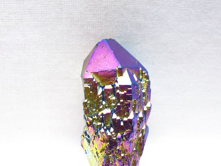 オーラクリスタル 原石 レインボーブルー エレスチャル オーラ水晶 一点物 171-8829