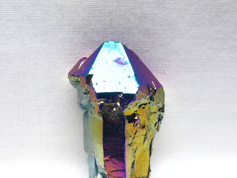 オーラクリスタル 原石 レインボーブルー エレスチャル オーラ水晶 一点物 171-8832