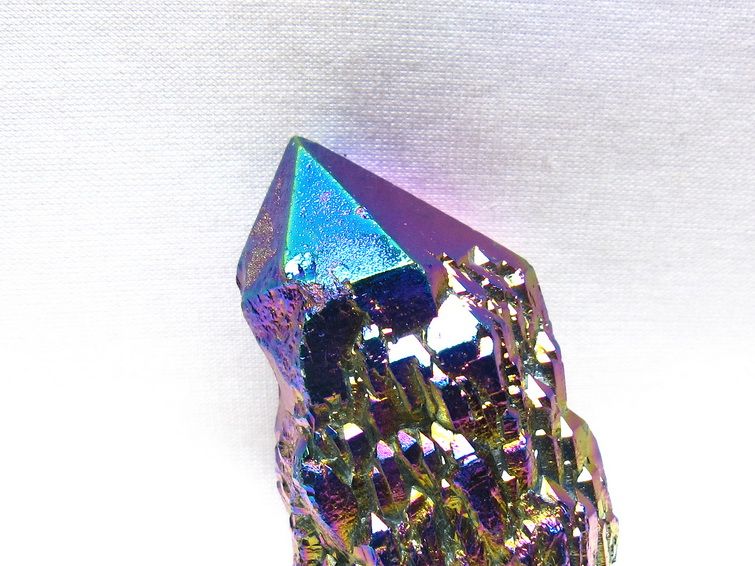オーラクリスタル 原石 レインボーブルー エレスチャル オーラ水晶 一点物 171-8835