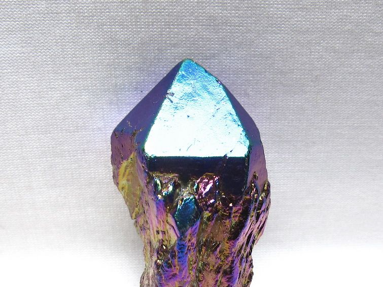 オーラクリスタル 原石 レインボーブルー エレスチャル オーラ水晶 一点物 171-8837