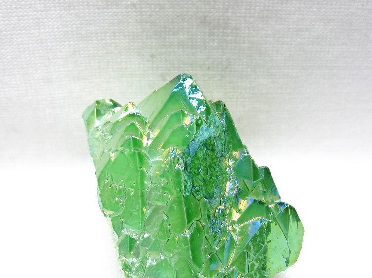オーラクリスタル 原石 グリーン エレスチャル オーラ水晶 一点物 171-8858