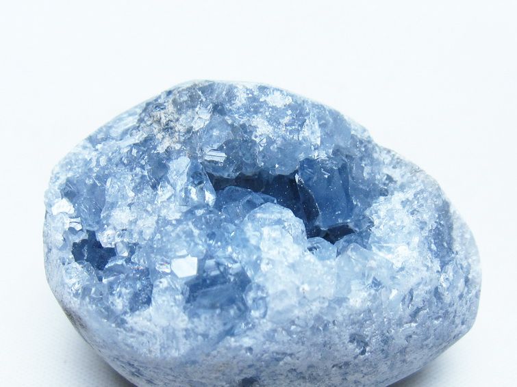 セレスタイト 原石 天青石 ハート 一点物 171-9284