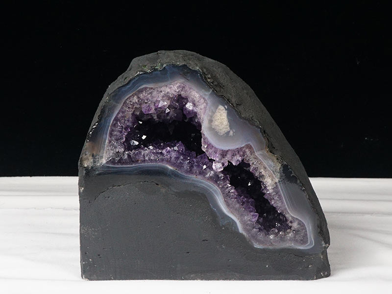 4.4Kg アメジストドーム ブラジル産 原石 置物 アメジスト ドーム amethyst ジオード 一点物 174-1846