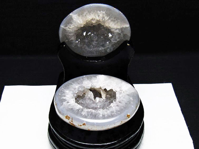トレジャーメノウ アゲート 台座付属 原石 置物 一点物 175-1439