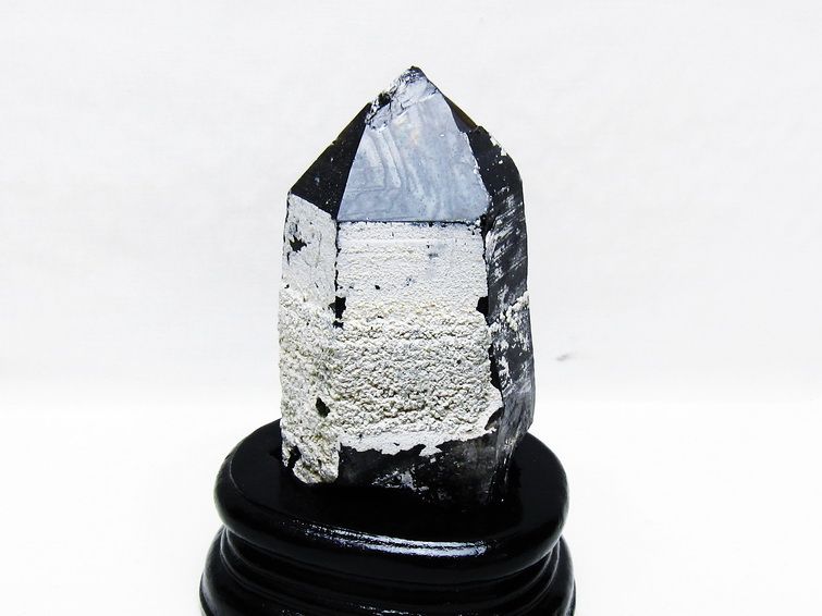 モリオン 黒水晶 原石 山東省産 台座付属 一点物 181-4478