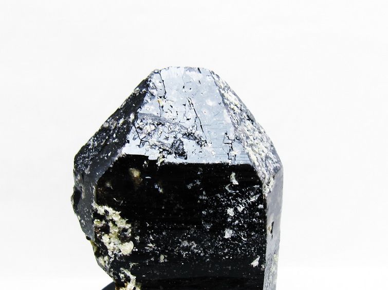 黒水晶 原石 モリオン 原石 山東省産 台座付属 一点物 181-4512