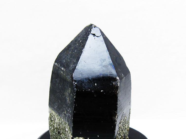 黒水晶 原石 モリオン 原石 山東省産 台座付属 一点物 181-4513
