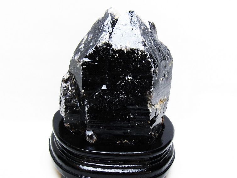 1.7Kg 黒水晶 原石 モリオン 原石 山東省産 台座付属 一点物 181-4527