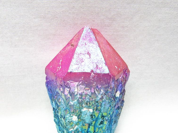 オーラクリスタル 原石 マルチカラー エレスチャル オーラ水晶 一点物 181-4698