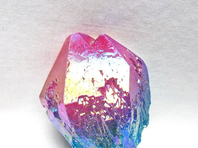 オーラクリスタル 原石 マルチカラー エレスチャル オーラ水晶 一点物 181-4699