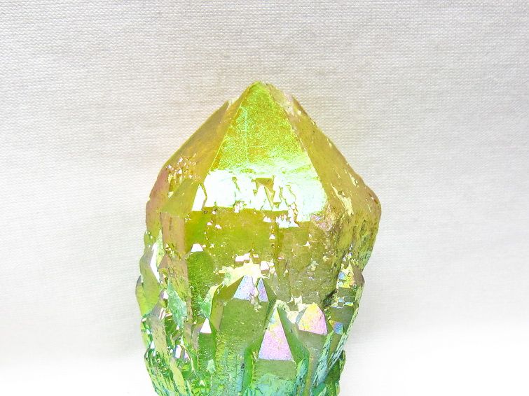 オーラクリスタル 原石 マルチカラー エレスチャル オーラ水晶 一点物 181-4706