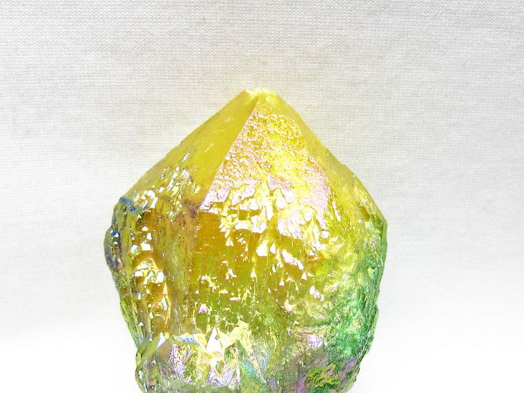オーラクリスタル 原石 マルチカラー エレスチャル オーラ水晶 一点物 181-4707
