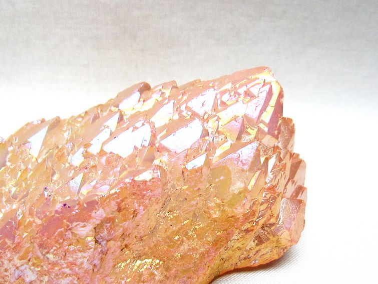 オーラクリスタル 原石 ローズピンク エレスチャル オーラ水晶 一点物181-4710