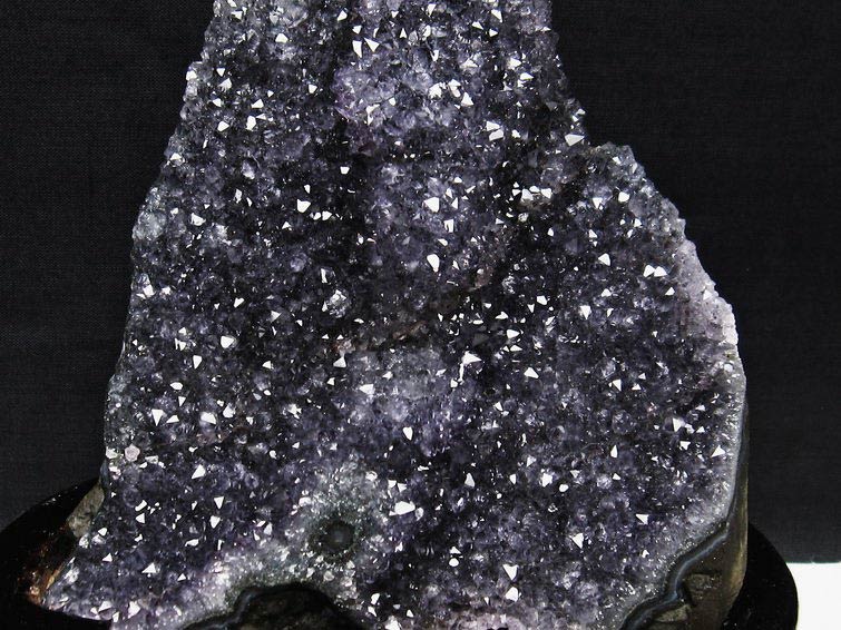 アメジスト クラスター ウルグアイ産 アメジスト 原石 置物 amethyst アメシスト 台座付属 花型 一点物 182-6221