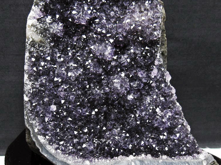 アメジスト クラスター ウルグアイ産 アメジスト 原石 amethyst 台座付属 花型 一点物 182-6427