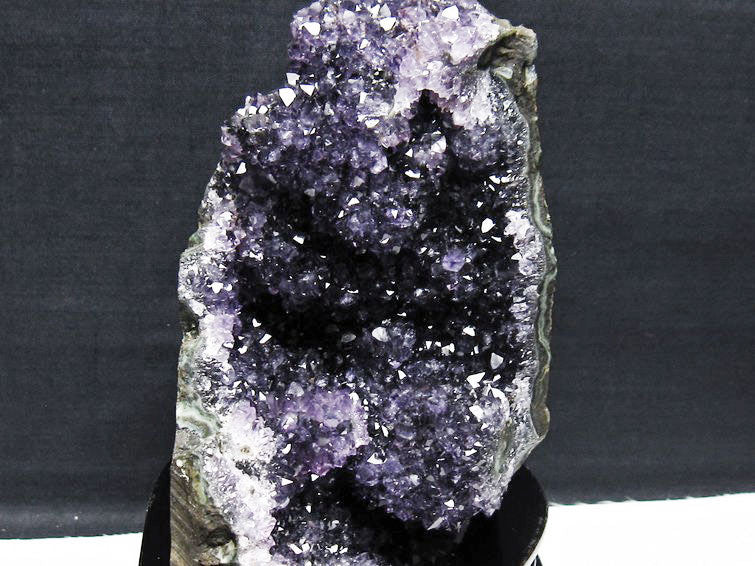 アメジスト クラスター ウルグアイ産 アメジスト 原石 amethyst 台座付属 花型 一点物 182-6461