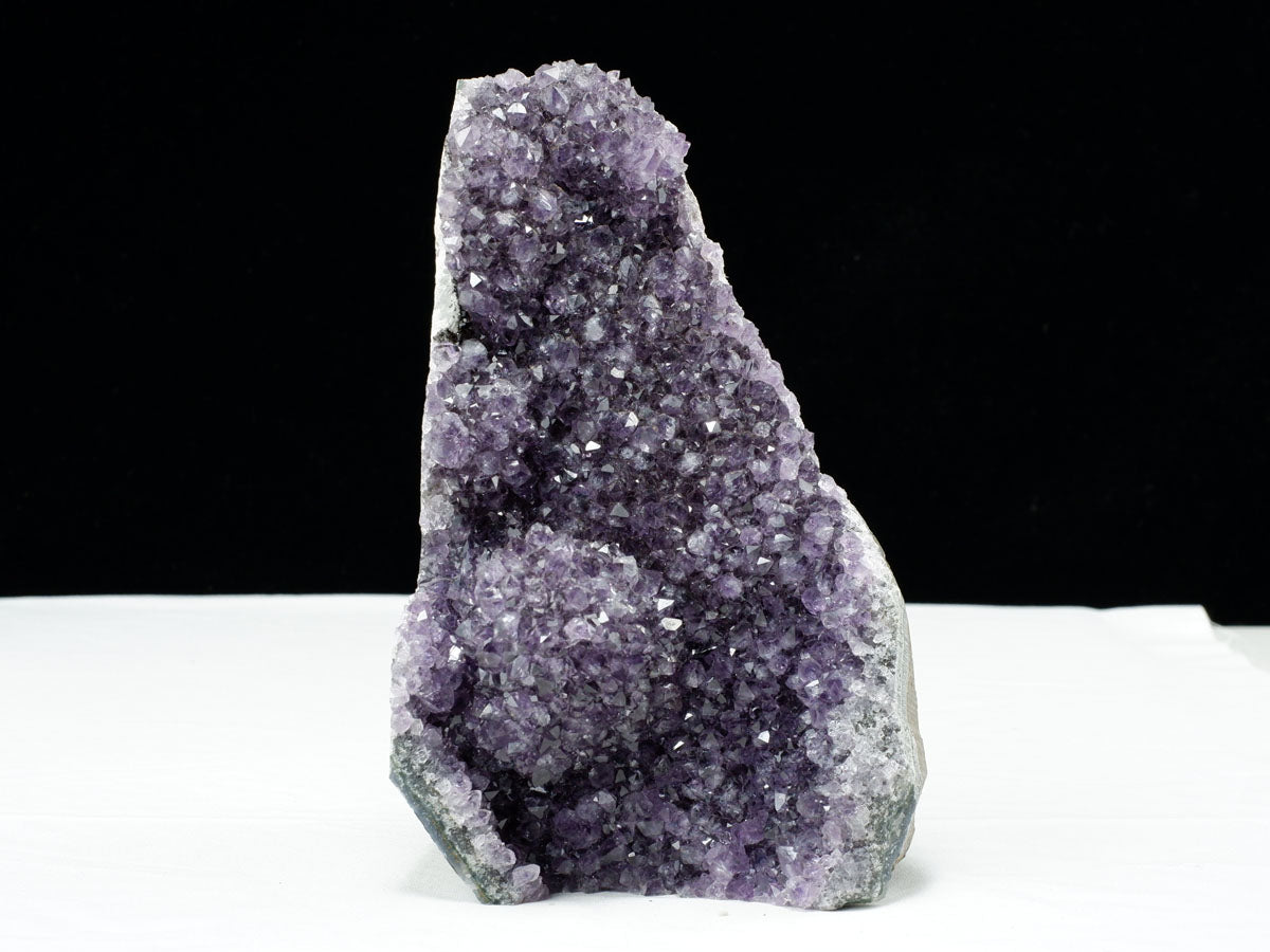 2Kg アメジスト クラスター ウルグアイ産 アメジスト 原石 amethyst 台座付属 花型 一点物 182-6479