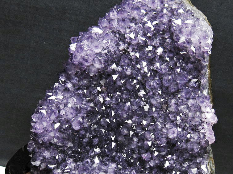 1.2Kg アメジスト クラスター ウルグアイ産 アメジスト 原石 amethyst 台座付属 花型 一点物 182-6481
