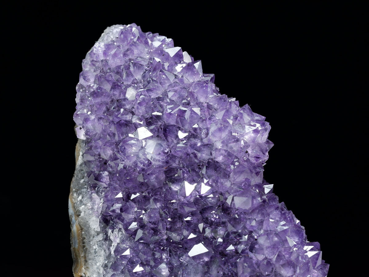 1.2Kg アメジスト クラスター ウルグアイ産 アメジスト 原石 amethyst 台座付属 花型 一点物 182-6481