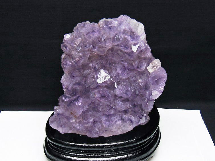 1.8Kg アメジスト クラスター ウルグアイ産 アメジスト 原石 amethyst 台座付属 一点物 182-6997