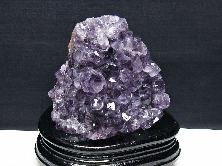 1.1Kg アメジスト クラスター ウルグアイ産 アメジスト 原石 amethyst 台座付属 一点物 182-7028