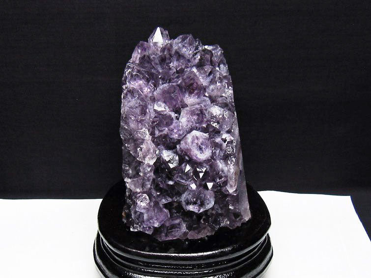 1.2Kg アメジスト クラスター ウルグアイ産 アメジスト 原石 amethyst 台座付属 一点物 182-7032