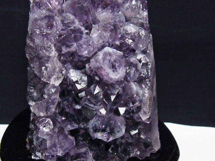 1.2Kg アメジスト クラスター ウルグアイ産 アメジスト 原石 amethyst 台座付属 一点物 182-7032