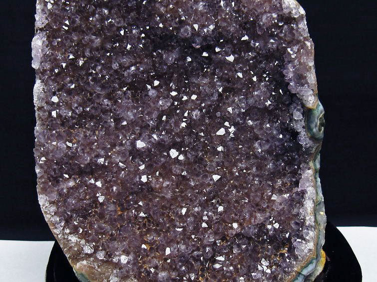 2Kg アメジスト クラスター ウルグアイ産 アメジスト 原石 amethyst 台座付属 花型 一点物 182-7037
