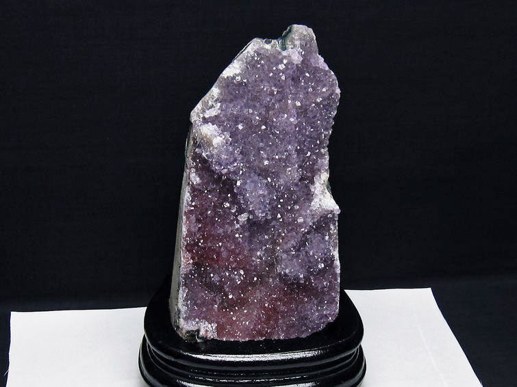 1.6Kg アメジスト クラスター ウルグアイ産 アメジスト 原石 amethyst 台座付属 花型 一点物 182-7041