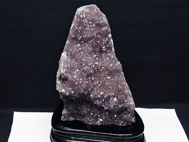 1.8Kg アメジスト クラスター ウルグアイ産 アメジスト 原石 amethyst 台座付属 花型 一点物 182-7046