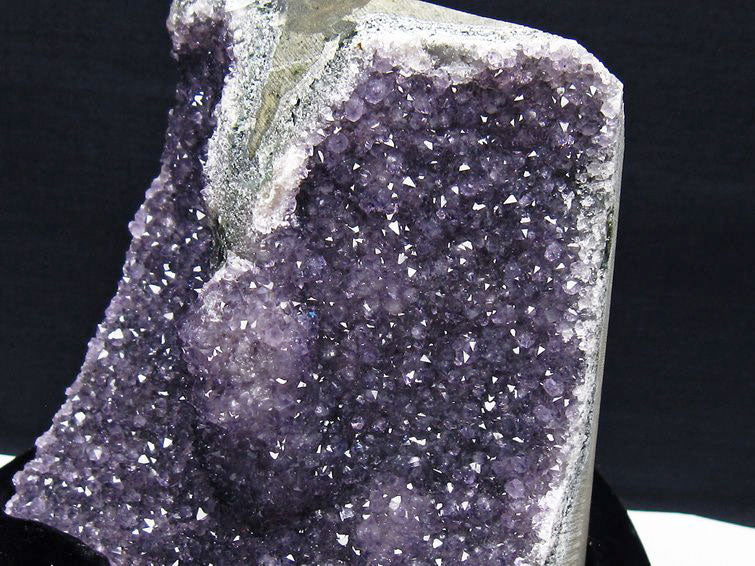 1.2Kg アメジスト クラスター ウルグアイ産 アメジスト 原石 amethyst 台座付属 花型 一点物 182-7054