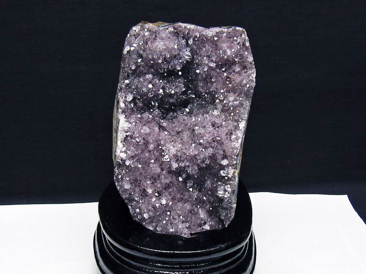 アメジスト クラスター ウルグアイ産 アメジスト 原石 amethyst 台座付属 花型 一点物 182-7059