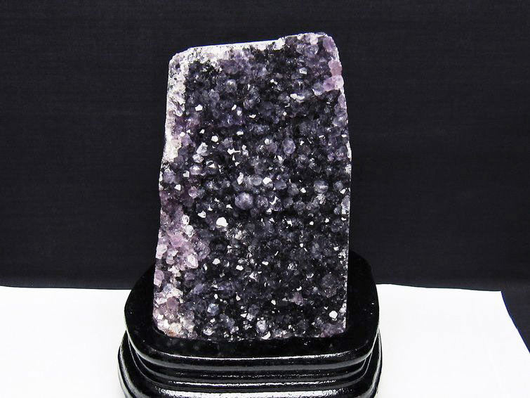 1.2Kg アメジスト クラスター ウルグアイ産 アメジスト 原石 amethyst 台座付属 花型 一点物 182-7067
