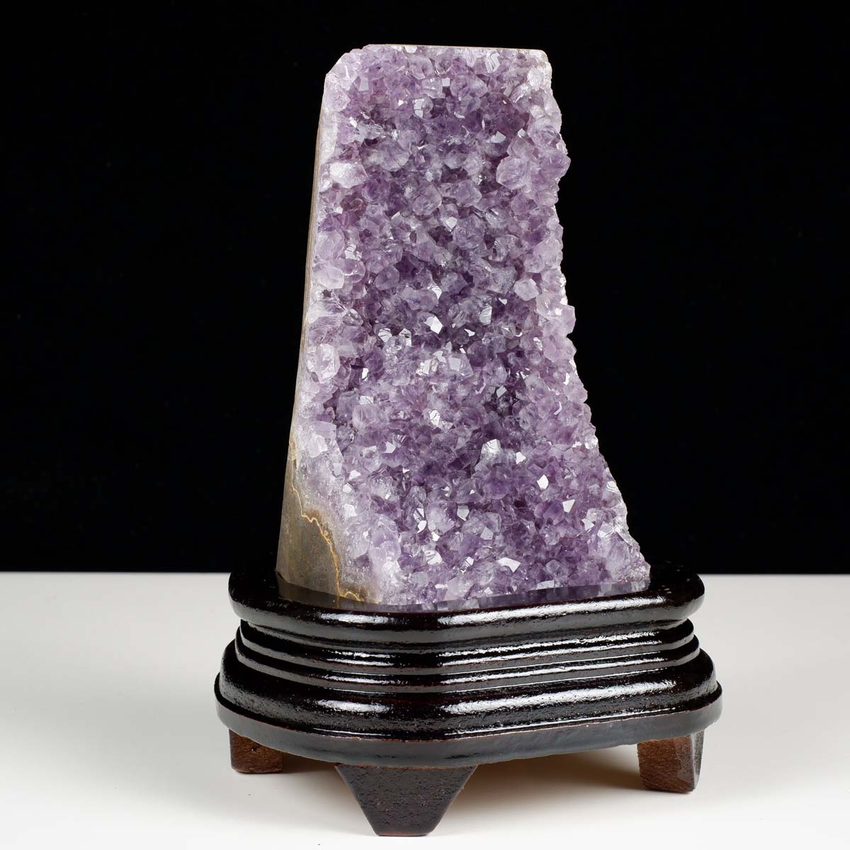 アメジスト クラスター ウルグアイ産 アメジスト 原石 amethyst 台座付属 花型 一点物 182-7070