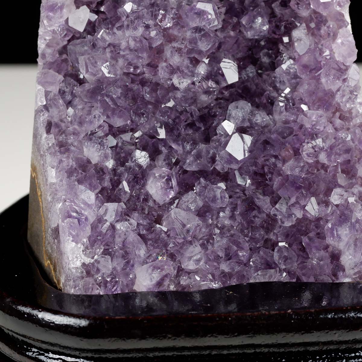 アメジスト クラスター ウルグアイ産 アメジスト 原石 amethyst 台座付属 花型 一点物 182-7070