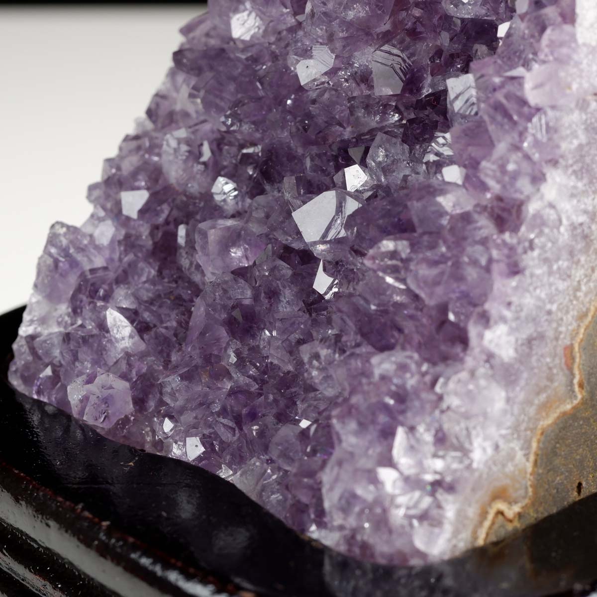アメジスト クラスター ウルグアイ産 アメジスト 原石 amethyst 台座付属 花型 一点物 182-7070
