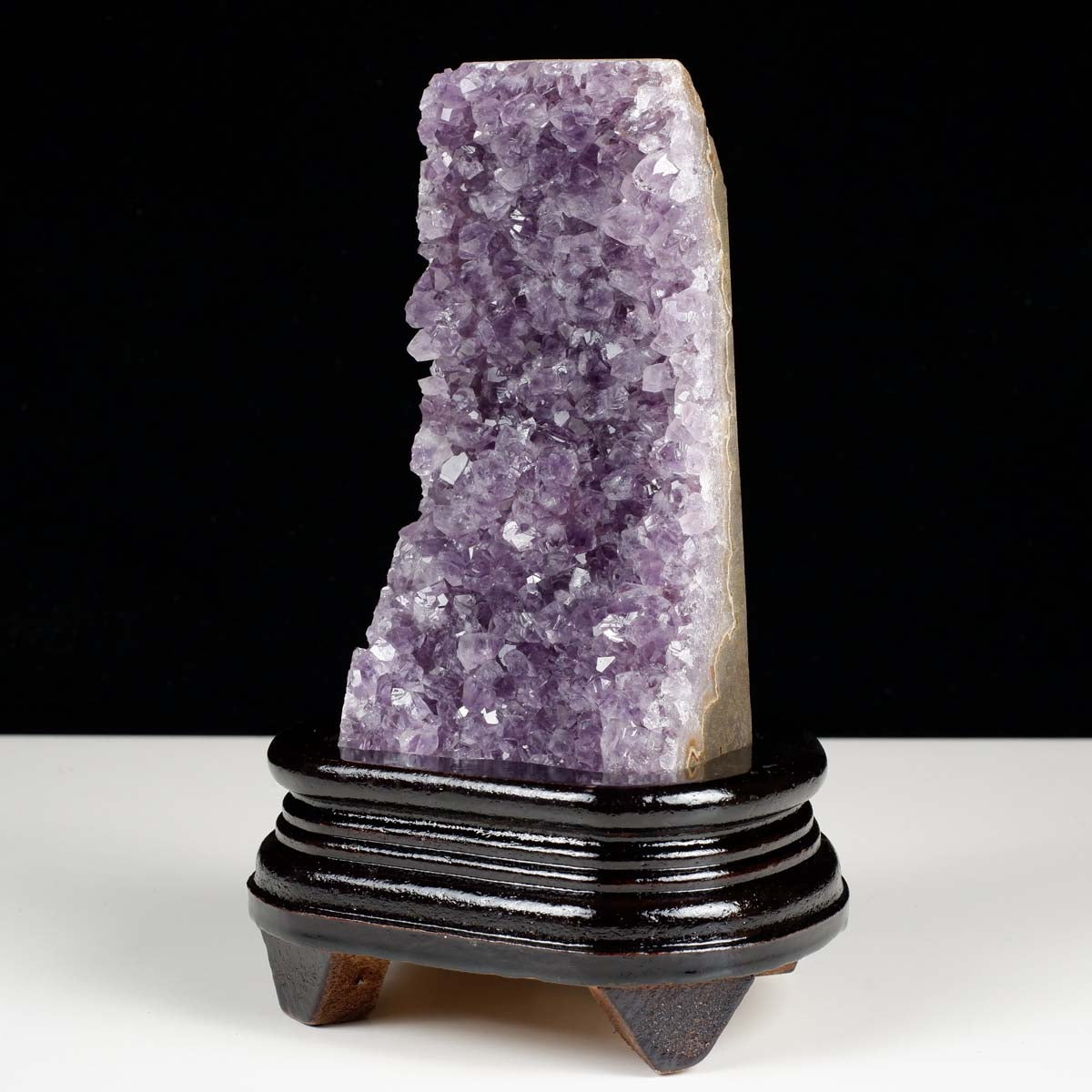 アメジスト クラスター ウルグアイ産 アメジスト 原石 amethyst 台座付属 花型 一点物 182-7070