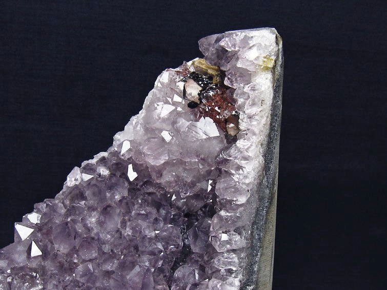 1.2Kg アメジスト クラスター ウルグアイ産 アメジスト 原石 amethyst 台座付属 花型 一点物 182-7072