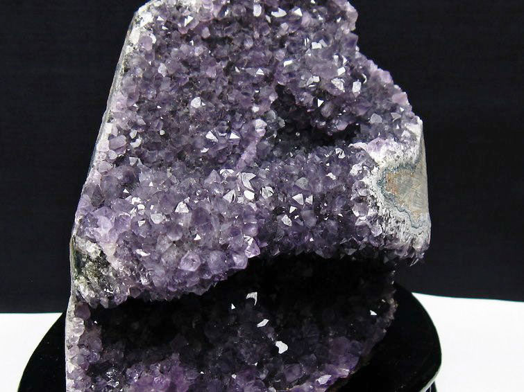 1.3Kg アメジスト クラスター ウルグアイ産 アメジスト 原石 amethyst 台座付属 花型 一点物 182-7073