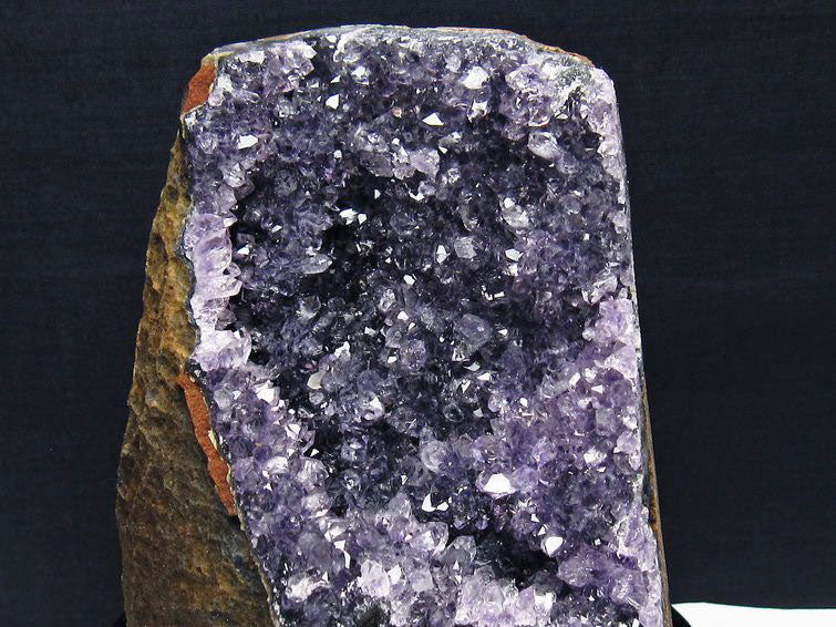 1.3Kg アメジスト クラスター ウルグアイ産 アメジスト 原石 amethyst 台座付属 花型 一点物 182-7079