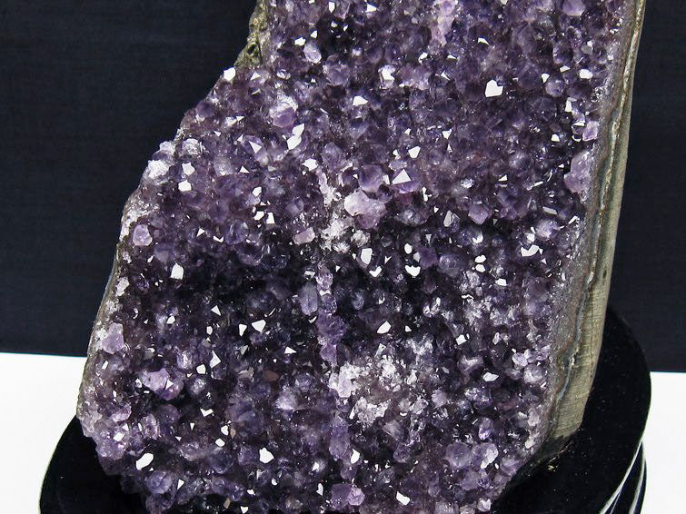 1.8Kg アメジスト クラスター ウルグアイ産 アメジスト 原石 amethyst 台座付属 花型 一点物 182-7080