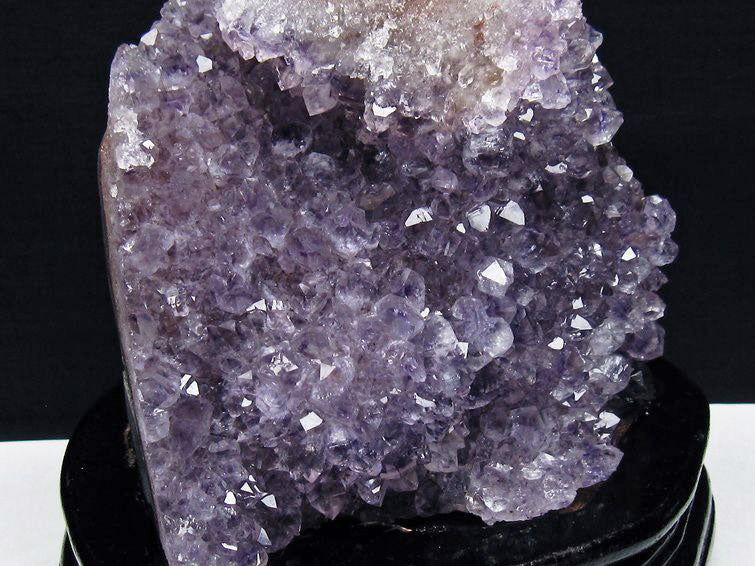 1.8Kg アメジスト クラスター ウルグアイ産 アメジスト 原石 amethyst 台座付属 花型 一点物 182-7093