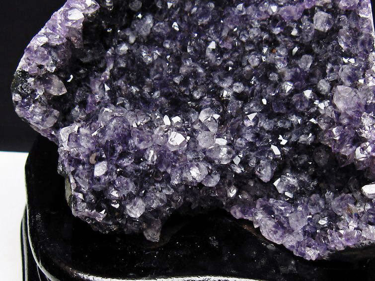 1.1Kg アメジスト クラスター ウルグアイ産 アメジスト 原石 amethyst 台座付属 花型 一点物 182-7098