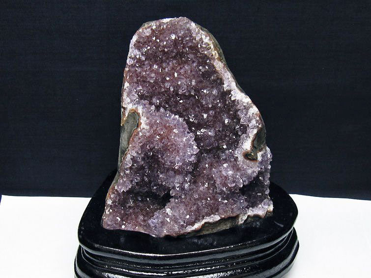 アメジスト クラスター ウルグアイ産 アメジスト 原石 amethyst 台座付属 花型 一点物 182-7106