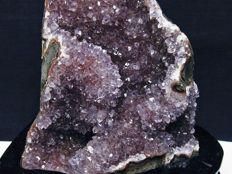 アメジスト クラスター ウルグアイ産 アメジスト 原石 amethyst 台座付属 花型 一点物 182-7106