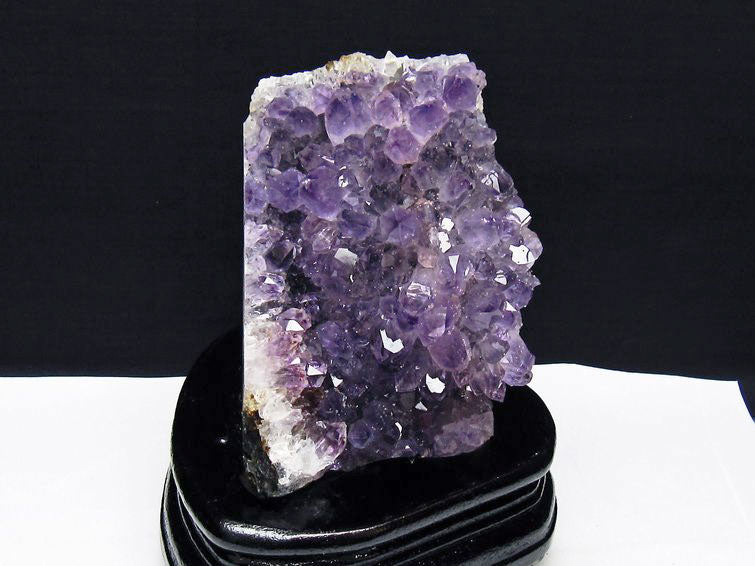 アメジスト クラスター ウルグアイ産 アメジスト 原石 amethyst 台座付属 花型 一点物 182-7108