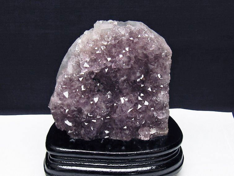 アメジスト クラスター ウルグアイ産 アメジスト 原石 amethyst 台座付属 花型 一点物 182-7112